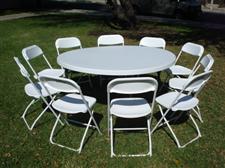 60in Round Tables Cost: $ 10.00